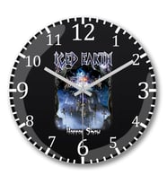 Iced Earth  Horror Show Duvar Saati Bombeli Gercek Cam