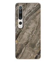 Gri Mermer Tasarımlı Süper Şeffaf Silikon Telefon Kılıfı Xiomai Mi10-pro