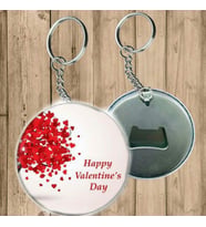 Happy Valentine Anahtarlık - Açacaklı Anahtarlık