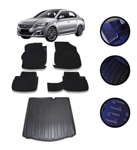 Peugeot 301 2012-2021 Arası 4D Havuzlu Oto Paspas Ve Bagaj Set