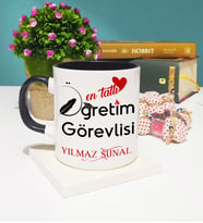 Mesajlı Öğretim Görevlisi Kupa Bardak Siyah