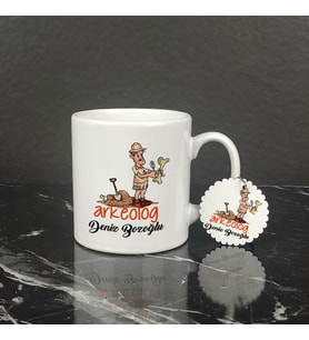 Arkeolog Kupa Bardak ve Anahtarlık Set 002