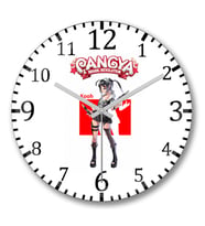 PangYa Brasil Revolution Kooh Duvar Saati Bombeli Gercek Cam