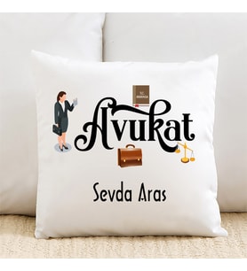 Bayan Avukatlara Özel İsimli Yastık