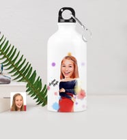 BK Gift Kişiye Özel Bayan Karikatürlü Metal Suluk 500 Ml  12