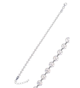 Söğütlü Silver Gümüş rodyumlu dövme modeli pullu bileklik