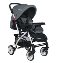 Tommybaby Eagle Alüminyum Lüx Çift Yön Bebek Arabası (Füme)