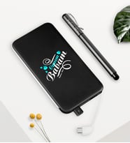 BK Gift Kişiye Özel Canım Babam Siyah 5000 mAh Powerbank ve Kalem Seti-7 (Model 1)