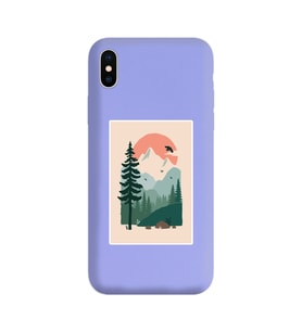 Mor Lansman Kılıf iPhone X
