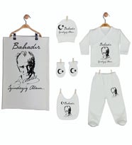 Pia Baby Gl 1952-07 İsme Özel Battaniye Zıbın Set