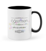 BK Gift Kişiye Özel Öğretmen Anlamı Siyah Kupa Bardak  1
