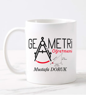 Geometri Öğretmeni  Kupa (Beyaz)