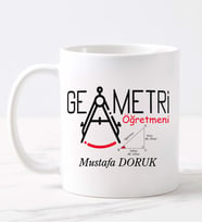 Geometri Öğretmeni  Kupa (Beyaz)