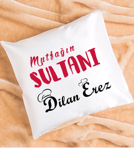 Anneye Anneler Günü Hediyesi Mutfağın Sultanı Yastık