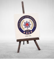 BK Gift Kişiye Özel Mesleki Polis Çevik Kuvvet Şovaleli Doğal Taş  2