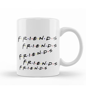 Friends Friends Friends Kupa Bardak Porselen