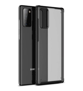 Microsonic Samsung Galaxy Note 20 Kılıf Frosted Frame Siyah