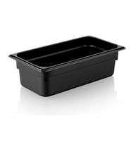 Plastport Kırılmaz Gastronom Küvet - Siyah 1/3-100 (Siyah-Gri)