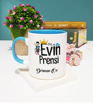 Evin Prensi Tasarımlı Kişiye Özel Evin Prensi Kupa Bardak Mavi