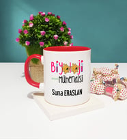 Biyoloji Mühendisi Kupa Bardak Kırmızı