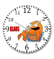American Dad Klaus The Fish Duvar Saati Bombeli Gercek Cam
