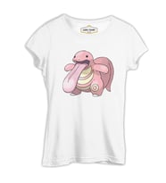 Pokemon - Lickitung Beyaz Kadın Tshirt