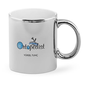 BK Gift Kişiye Özel Mesleki Ortopedist Krom Kupa Bardak  1
