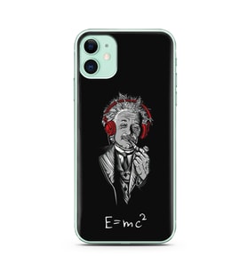 Einstein Tasarım Süper Şeffaf Silikon Telefon Kılıfı İphone 11