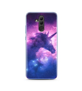 Unicorn Tasarımlı Süper Şeffaf Silikon Telefon Kılıfı Huawei Honor 20 Lite