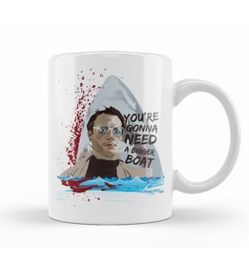 Jaws You're Gonna Need A Bigger Boat Kupa Bardak Porselen