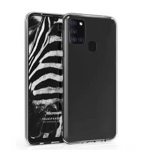 Microsonic Samsung Galaxy A21s Kılıf Transparent Soft Beyaz