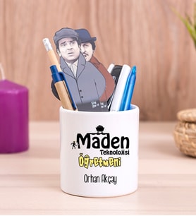 Maden Teknolojisi Öğretmeni Seramik Kalemlik