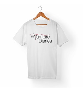 Vampire Diaries Beyaz Tişört