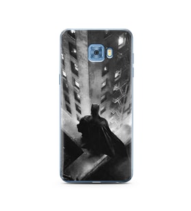 Batman Tasarım Süper Şeffaf Silikon Telefon Kılıfı Samsung C5 Pro  