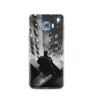 Batman Tasarım Süper Şeffaf Silikon Telefon Kılıfı Samsung C5 Pro  