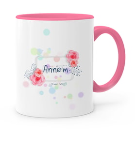 BK Gift Kişiye Özel Bugün Günlerden Annem Pembe Kupa Bardak  3