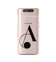 Samsung A80 Harf Tasarımlı Telefon Kılıfı A-Harfi 