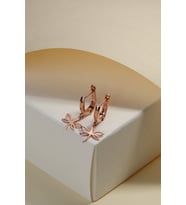 Gümüş " YUSUFÇUK Tasarım Küpe (Rose)
