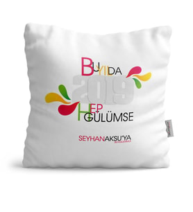 BK Gift Kişiye Özel Bu Yılda Hep Gülümse  Yastık