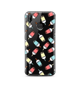 Smoty Tasarımlı Süper Şeffaf Silikon Telefon Kılıfı Huawei P20 Lite  