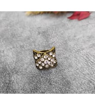 Hdmarketim Swaroski Taşlı Otantik Tasarım Kadın Yüzük Gold Renk