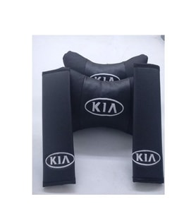 Kia Ceed  Koltuk başlığı uyumlu ortopedik yastık takımı ve kemer koruyucu kılıf - hediyelik set - Araca özel set