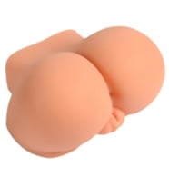LilituShop 2 İşlevli Titreşimli 3D Büyük Boy Realistik Kalça Suni Vajina Anüs - Emily