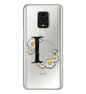 Papatya Harf Tasarım Süper Şeffaf Silikon Telefon Kılıfı Xiomai Redmi Note 9 Pro