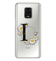 Papatya Harf Tasarım Süper Şeffaf Silikon Telefon Kılıfı Xiomai Redmi Note 9 Pro