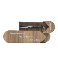 Kişiye Özel Ahşap Kutulu İsim Baskılı Metal Roller Kalem