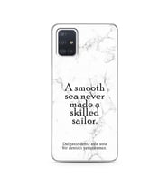 Samsung A51 Beyaz Mermer Söz Tasarımlı Telefon Kılıfı