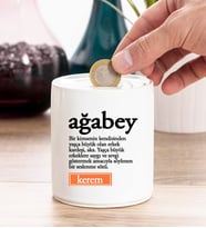 Ağabey Kelime Anlamı Kişiye Özel Kumbara