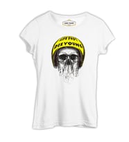 Kurukafa - Helmet Beyaz Kadın Tshirt