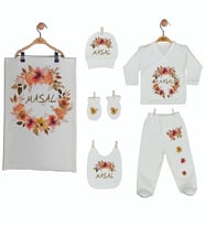 Pia Baby Gl 1929-07 İsme Özel Battaniye Zıbın Set